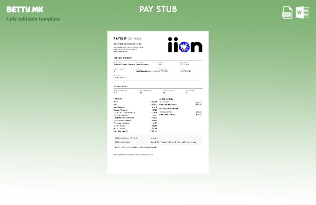 Шаблон за уплатница во модерен стил IION Adtech Индија